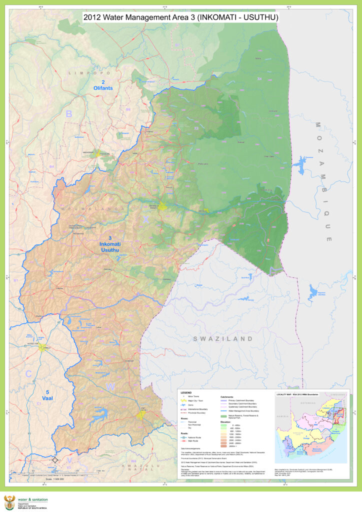 Water Management Area 3 - Inkomati Usuthu (Mpumalanga)