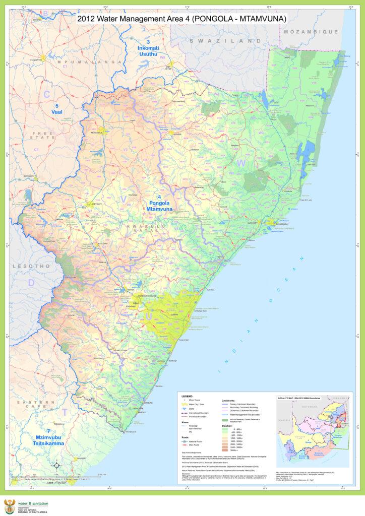 Water Management Area 4 - Pongola Mtamvuna (Kwazulu-Natal)