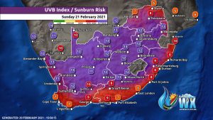 Southern Africa Weather Forecast Maps Sunday 21 February 2021