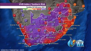 Southern Africa Weather Forecast Maps Sunday 28 February 2021