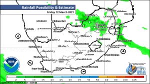 Southern Africa Weather Forecast Maps Friday 12 March 2021