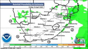 Southern Africa Weather Forecast Maps Friday 16 April 2021