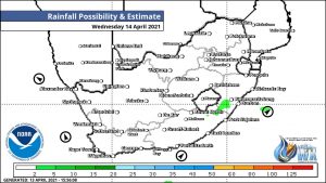Southern Africa Weather Forecast Maps Wednesday 14 April 2021