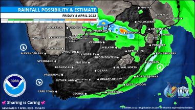 Southern Africa Weather Forecast Maps Friday 8 April 2022