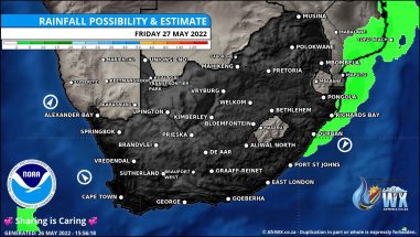 Southern Africa Weather Forecast Maps Friday 27 May 2022