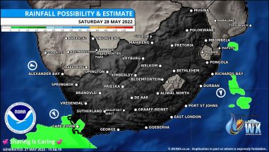 Southern Africa Weather Forecast Maps Saturday 28 May 2022