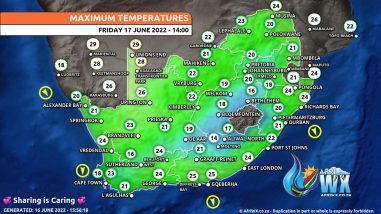 Southern Africa Weather Forecast Maps Friday 17 June 2022