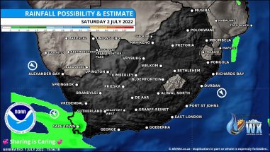 Southern Africa Weather Forecast Maps Saturday 2 July 2022