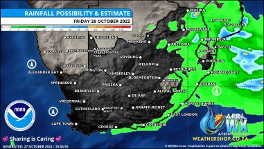 Southern Africa Weather Forecast Maps Friday 28 October 2022