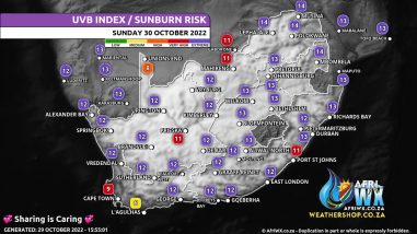 Southern Africa Weather Forecast Maps Sunday 30 October 2022