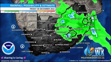 Southern Africa Weather Forecast Maps Friday 30 December 2022