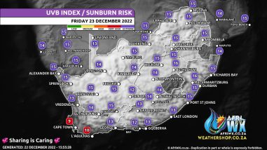 Southern Africa Weather Forecast Maps Friday 23 December 2022