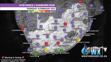 Southern Africa Weather Forecast Maps Thursday 16 February 2023