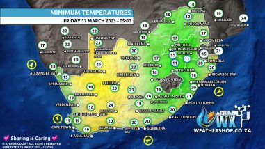 Southern Africa Weather Forecast Maps Friday 17 March 2023