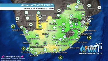 Southern Africa Weather Forecast Maps Saturday 4 March 2023