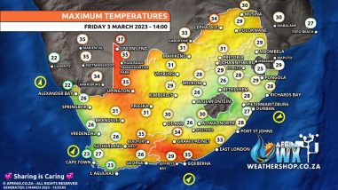 Southern Africa Weather Forecast Maps Friday 3 March 2023
