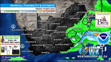 Southern Africa Weather Forecast Maps Friday 19 May 2023