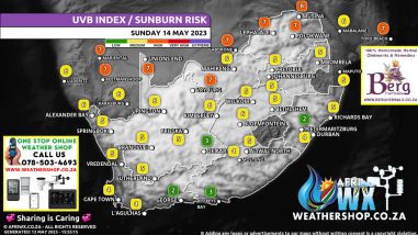 Southern Africa Weather Forecast Maps Sunday 14 May 2023