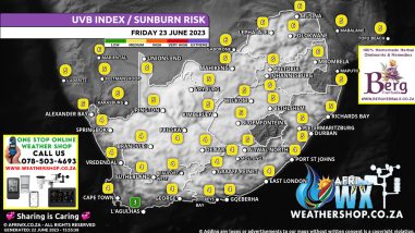 Southern Africa Weather Forecast Maps Friday 23 June 2023