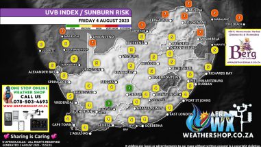 Southern Africa Weather Forecast Maps Friday 4 August 2023