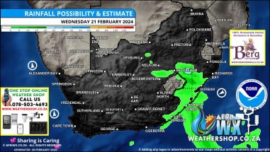 Southern Africa Weather Forecast Maps Wednesday 21 February 2024