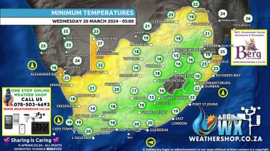 Southern Africa Weather Forecast Maps Wednesday 20 March 2024