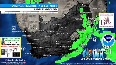 Southern Africa Weather Forecast Maps Friday 29 March 2024