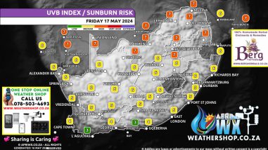 Southern Africa Weather Forecast Maps Friday 17 May 2024