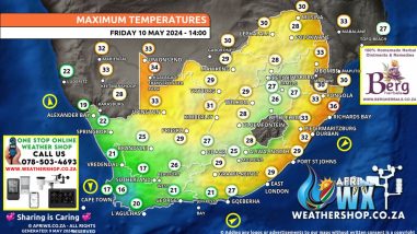 Southern Africa Weather Forecast Maps Friday 10 May 2024