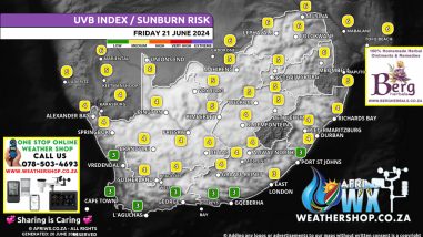 Southern Africa Weather Forecast Maps Friday 21 June 2024